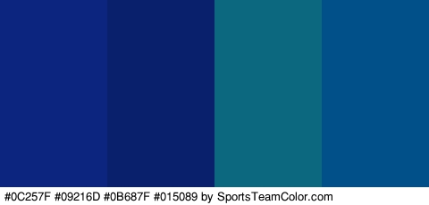 #0C257F #09216D #0B687F #015089 Colors