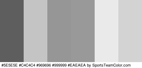 #5E5E5E #C4C4C4 #969696 #999999 #EAEAEA #D3D3D3 Colors