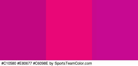 #C10580 #E80677 #C6098E Colors