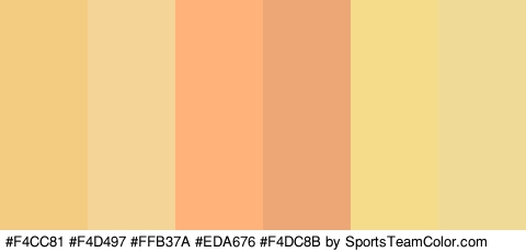 #F4CC81 #F4D497 #FFB37A #EDA676 #F4DC8B #EFDB97 Colors