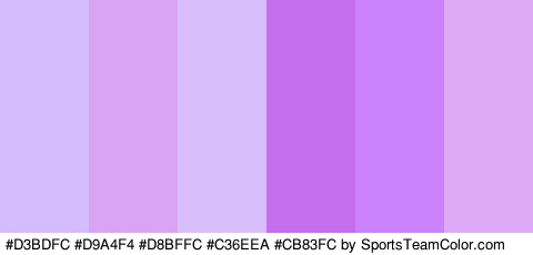 #D3BDFC #D9A4F4 #D8BFFC #C36EEA #CB83FC #DCAAF7 Colors