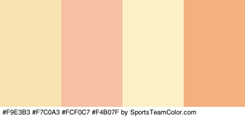 #F9E3B3 #F7C0A3 #FCF0C7 #F4B07F Colors