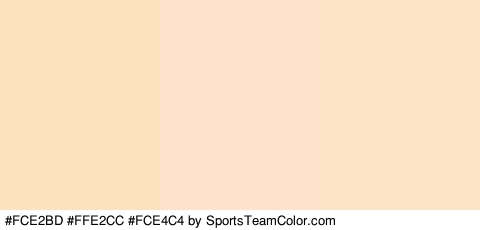 #FCE2BD #FFE2CC #FCE4C4 Colors