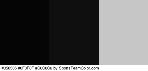 #050505 #0F0F0F #C6C6C6 Colors