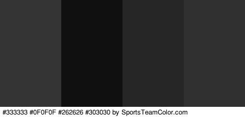 #333333 #0F0F0F #262626 #303030 Colors