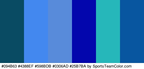 #094B63 #4388EF #598BDB #0306AD #25B7BA #0856A0 Colors