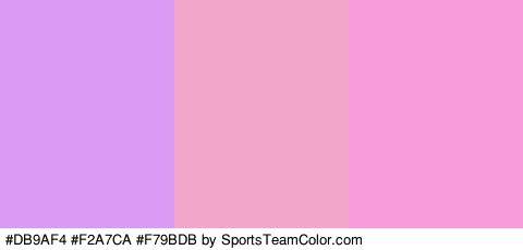 #DB9AF4 #F2A7CA #F79BDB Colors