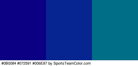 #0B0084 #072591 #006E87 Colors