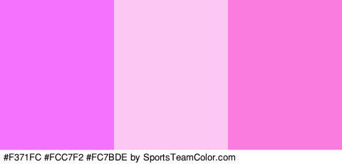 #F371FC #FCC7F2 #FC7BDE Colors