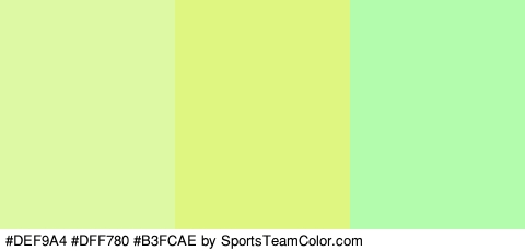 #DEF9A4 #DFF780 #B3FCAE Colors