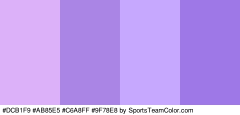 #DCB1F9 #AB85E5 #C6A8FF #9F78E8 Colors