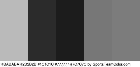 #BABABA #2B2B2B #1C1C1C #777777 #7C7C7C Colors