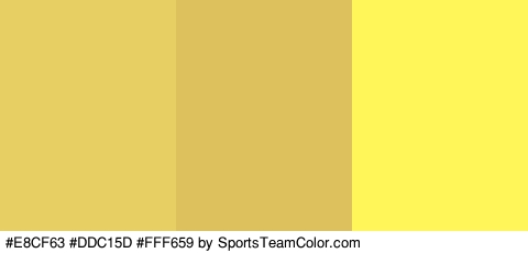 #E8CF63 #DDC15D #FFF659 Colors