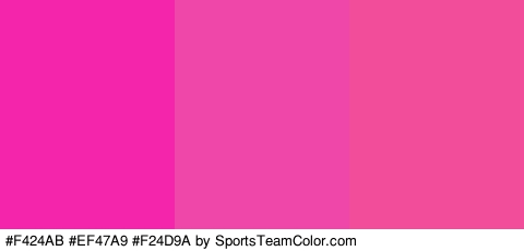 #F424AB #EF47A9 #F24D9A Colors