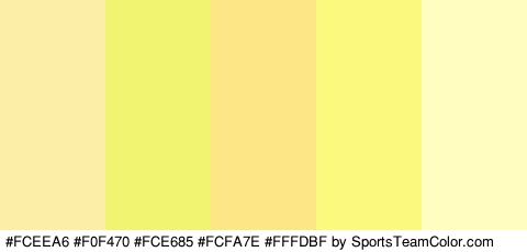 #FCEEA6 #F0F470 #FCE685 #FCFA7E #FFFDBF Colors