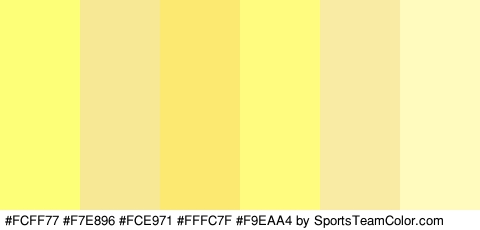 #FCFF77 #F7E896 #FCE971 #FFFC7F #F9EAA4 #FFFBBF Colors