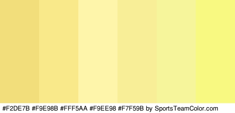 #F2DE7B #F9E98B #FFF5AA #F9EE98 #F7F59B #F7F981 Colors