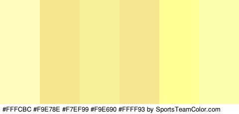 #FFFCBC #F9E78E #F7EF99 #F9E690 #FFFF93 #FCFFAF Colors