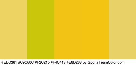 #EDD361 #C9C60C #F2C215 #F4C413 #E8D268 Colors