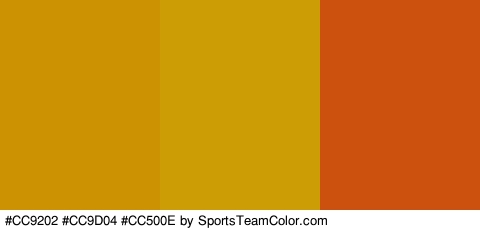 #CC9202 #CC9D04 #CC500E Colors