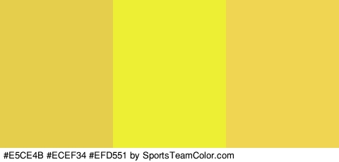 #E5CE4B #ECEF34 #EFD551 Colors