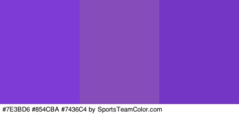 #7E3BD6 #854CBA #7436C4 Colors