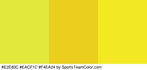 #E2E83C #EACF1C #F4EA24 Colors