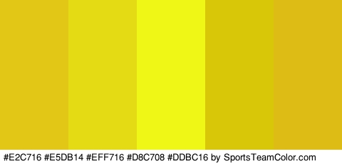 #E2C716 #E5DB14 #EFF716 #D8C708 #DDBC16 Colors