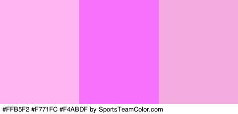 #FFB5F2 #F771FC #F4ABDF Colors