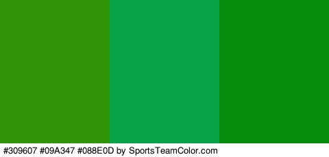 #309607 #09A347 #088E0D Colors