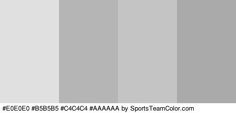 #E0E0E0 #B5B5B5 #C4C4C4 #AAAAAA Colors