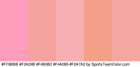 #FF9BBB #F2A29B #F4B0B2 #F4A089 #F2A7A2 Colors