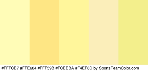 #FFFCB7 #FFE684 #FFF59B #FCEEBA #F4EF8D Colors