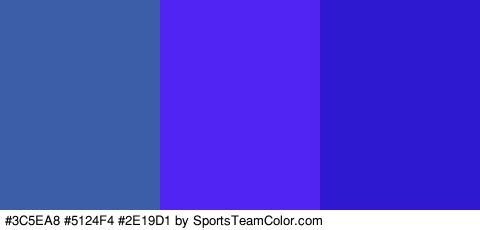 #3C5EA8 #5124F4 #2E19D1 Colors