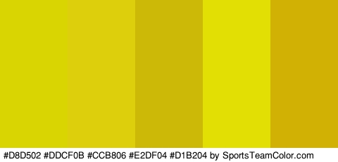 #D8D502 #DDCF0B #CCB806 #E2DF04 #D1B204 Colors