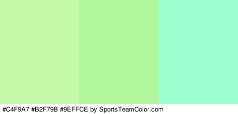 #C4F9A7 #B2F79B #9EFFCE Colors