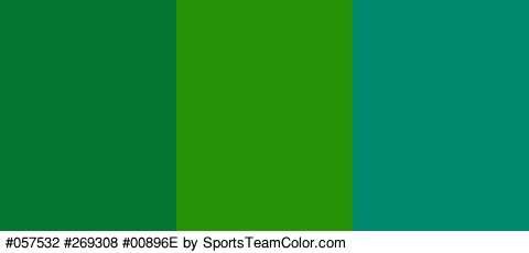 #057532 #269308 #00896E Colors