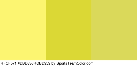 #FCF571 #DBD836 #DBD959 Colors