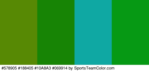 #578905 #188405 #10A8A3 #069914 Colors