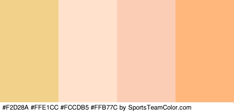 #F2D28A #FFE1CC #FCCDB5 #FFB77C Colors