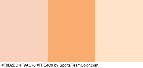 #F9D2BD #F9AC70 #FFE4C9 Colors