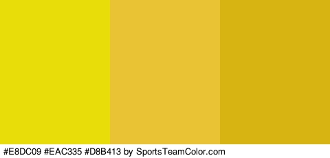 #E8DC09 #EAC335 #D8B413 Colors