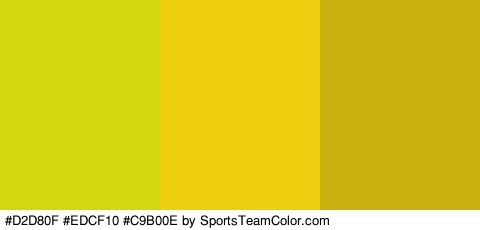 #D2D80F #EDCF10 #C9B00E Colors