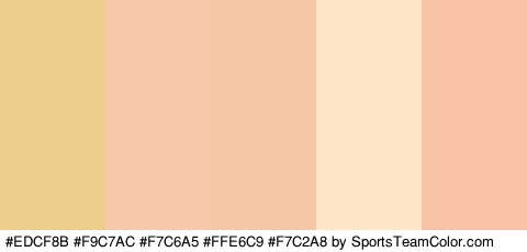 #EDCF8B #F9C7AC #F7C6A5 #FFE6C9 #F7C2A8 Colors