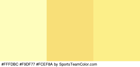 #FFFDBC #F9DF77 #FCEF8A Colors