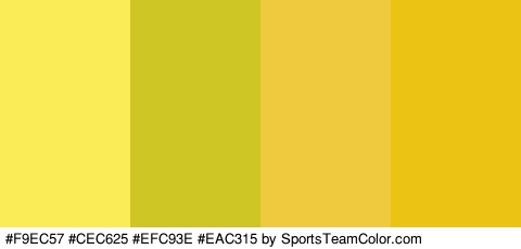 #F9EC57 #CEC625 #EFC93E #EAC315 Colors