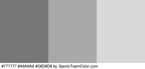 #777777 #A8A8A8 #D8D8D8 Colors