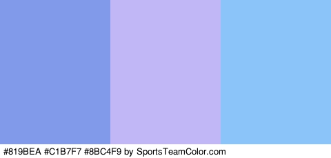 #819BEA #C1B7F7 #8BC4F9 Colors