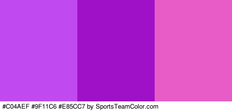 #C04AEF #9F11C6 #E85CC7 Colors