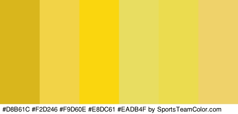 #D8B61C #F2D246 #F9D60E #E8DC61 #EADB4F #EFD269 Colors